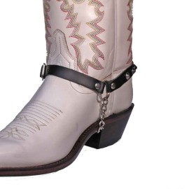 Boot Straps - Conical Stud Black - Thin