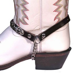 Boot Straps - Oval Dark Brown