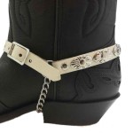 Boot Straps - Oval White - Thin