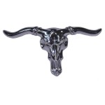Belt Buckle - Steer Head Silver
