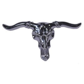 Belt Buckle - Steer Head Silver