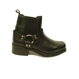 Woodland - Harley Men's Harness Cowboy Boot Black