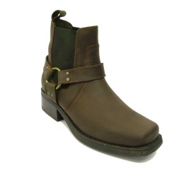 Woodland - Harley Men's Harness Cowboy Boot Brown
