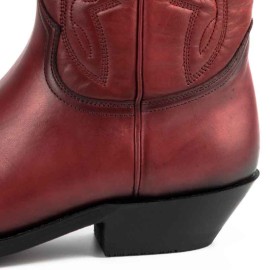 Mayura 1920 Western Biker Boot Vintage Red