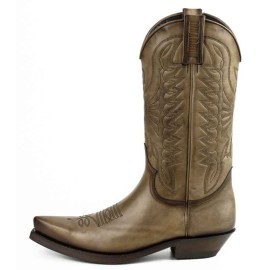 Mayura 1920 Western Biker Boot Taupe