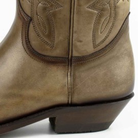Mayura 1920 Western Biker Boot Taupe