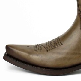 Mayura 1920 Western Biker Boot Taupe