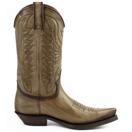 Mayura 1920 Western Biker Boot Taupe