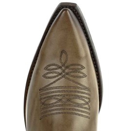Mayura 1920 Western Biker Boot Taupe