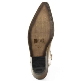 Mayura 1920 Western Biker Boot Taupe
