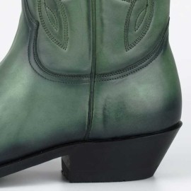 Mayura 1920 Western Biker Boot Green