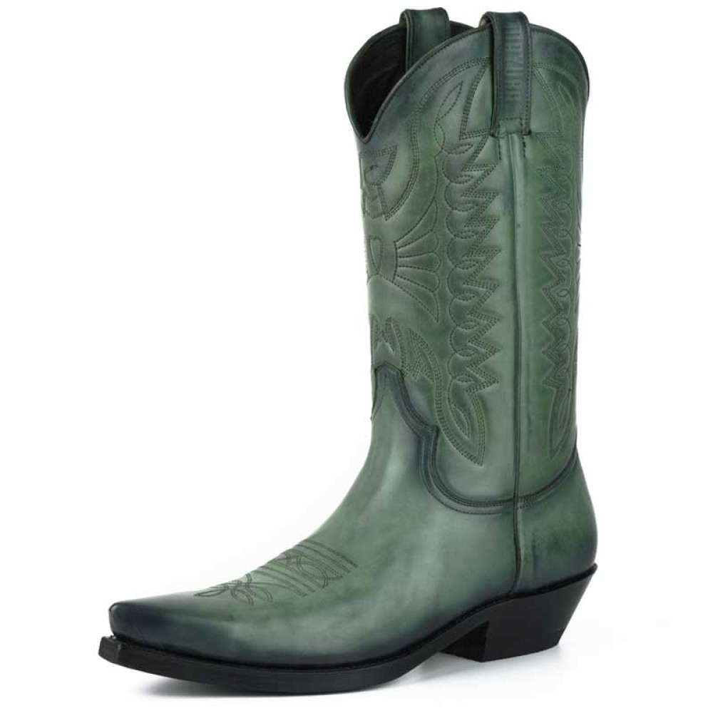 Mayura 1920 Western Biker Boot Green