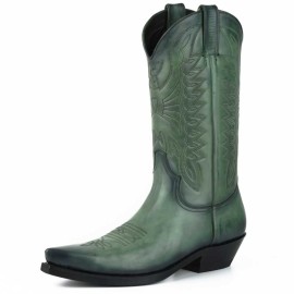 Mayura 1920 Western Biker Boot Green