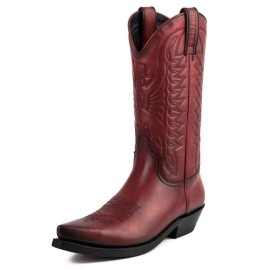 Mayura 1920 Western Biker Boot Vintage Red