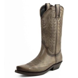 Mayura 1920 Western Biker Boot Taupe