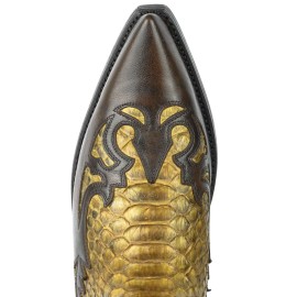 Mayura 1935 2-Tone Brown Leather/Camel Snakeskin