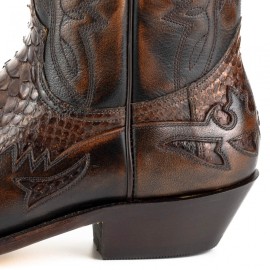 Mayura 1935 2 Tone Brown / Dark Brown Snakeskin
