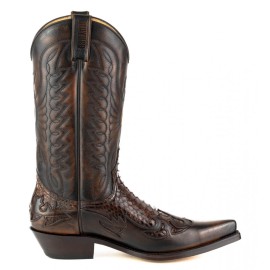 Mayura 1935 2 Tone Brown / Dark Brown Snakeskin