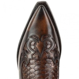 Mayura 1935 2 Tone Brown / Dark Brown Snakeskin