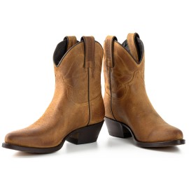 Mayura 2374 Serrapim Whisky Ladies Cowboy Ankle Boots