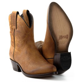 Mayura 2374 Serrapim Whisky Ladies Cowboy Ankle Boots