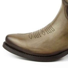 Mayura 2374 Taupe Ladies Cowboy Ankle Boots