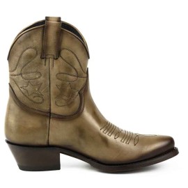 Mayura 2374 Taupe Ladies Cowboy Ankle Boots