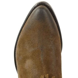 Mayura 2374-F Fringes Brown Tabaco Ladies Cowboy Ankle Boots