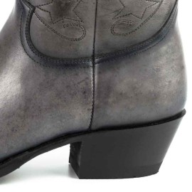 Mayura 2374 Gris Ladies Cowboy Ankle Boots
