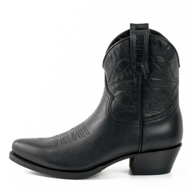 Mayura 2374 Negro Ladies Cowboy Ankle Boots