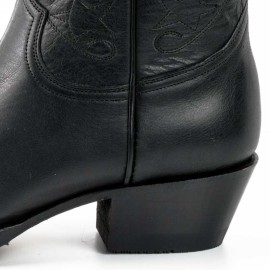 Mayura 2374 Negro Ladies Cowboy Ankle Boots