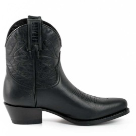 Mayura 2374 Negro Ladies Cowboy Ankle Boots