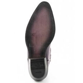 Mayura 2374 Purple Ladies Cowboy Ankle Boots