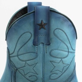 Mayura 2374 Turquoise Ladies Cowboy Ankle Boots