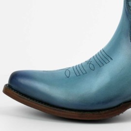 Mayura 2374 Turquoise Ladies Cowboy Ankle Boots