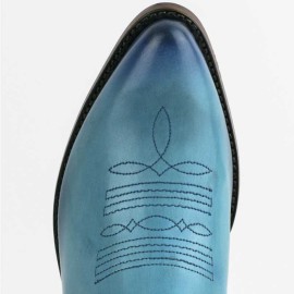 Mayura 2374 Turquoise Ladies Cowboy Ankle Boots