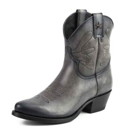 Mayura 2374 Gris Ladies Cowboy Ankle Boots