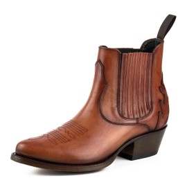 Mayura 2487 Marilyn Cognac Ladies Cowboy Ankle Boots