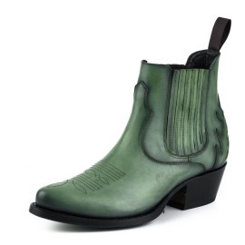 Mayura 2487 Marilyn Green Ladies Cowboy Ankle Boots