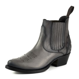 Mayura 2487 Marilyn Gris Ladies Cowboy Ankle Boots
