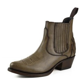 Mayura 2487 Marilyn Taupe Ladies Cowboy Ankle Boots