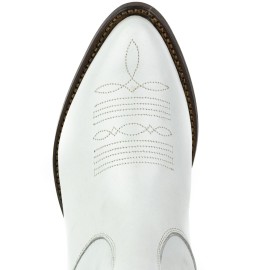 Mayura 2487 Marilyn White Ladies Cowboy Ankle Boots