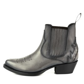 Mayura 2487 Marilyn Gris Ladies Cowboy Ankle Boots