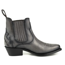 Mayura 2487 Marilyn Gris Ladies Cowboy Ankle Boots