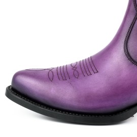 Mayura 2487 Marilyn Purple Ladies Cowboy Ankle Boots
