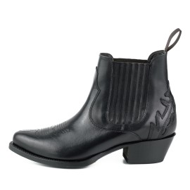 Mayura 2487 Marilyn Negro Ladies Cowboy Ankle Boots
