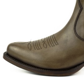 Mayura 2487 Marilyn Taupe Ladies Cowboy Ankle Boots