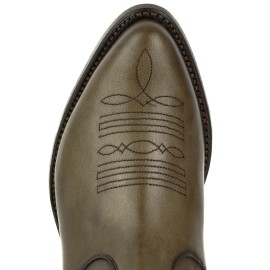 Mayura 2487 Marilyn Taupe Ladies Cowboy Ankle Boots
