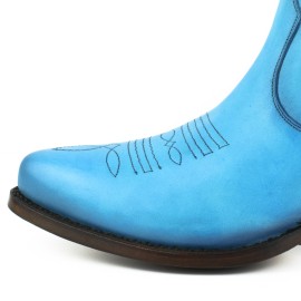 Mayura 2487 Marilyn Turquoise Ladies Cowboy Ankle Boots