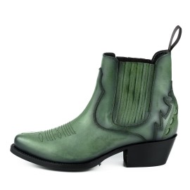 Mayura 2487 Marilyn Green Ladies Cowboy Ankle Boots